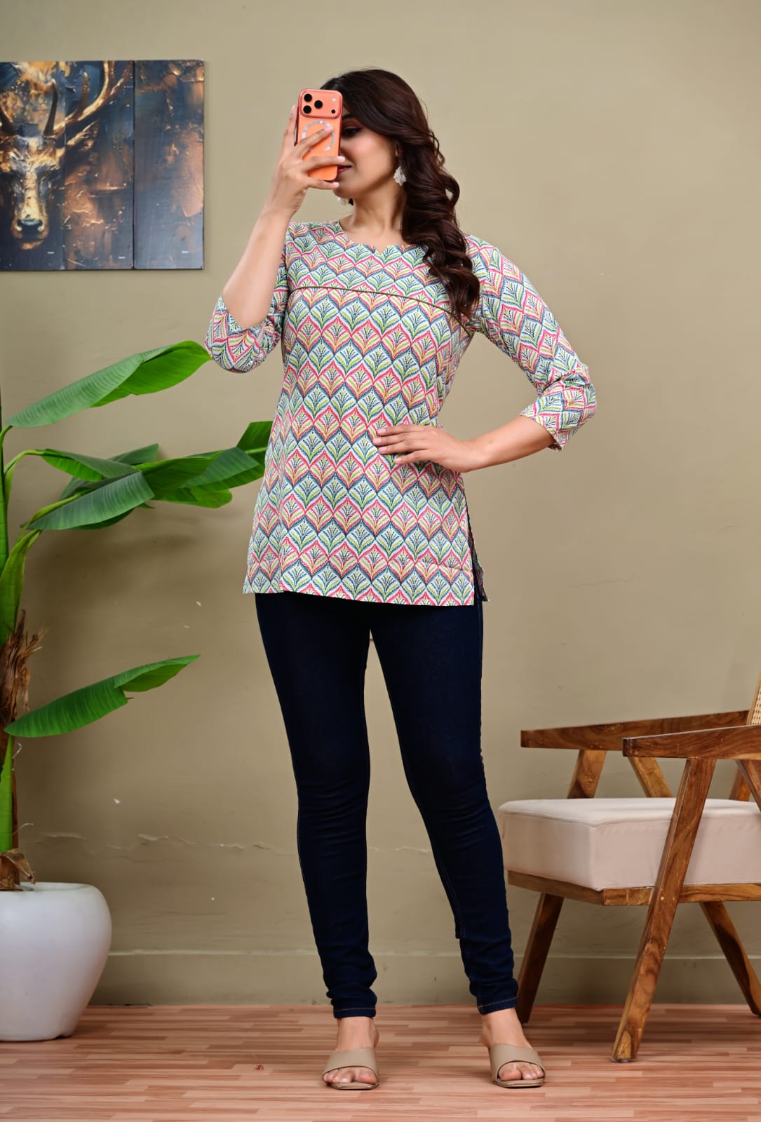 Hand block printing in Jaipur